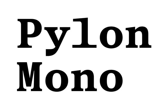 Pylon Mono specimen from Boulevard LAB