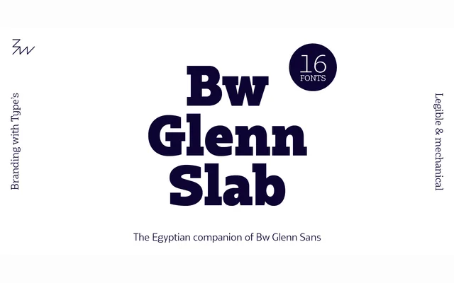 Bw Glenn Slab specimen from Branding with Type