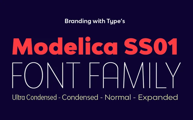 Bw Modelica SS01 specimen from Branding with Type