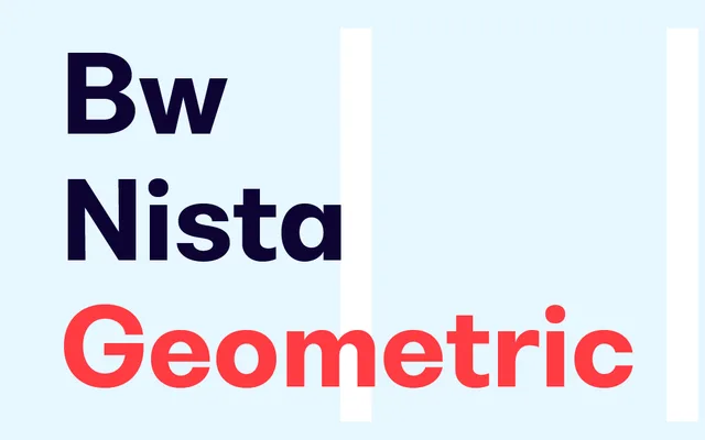 Bw Nista Geometric specimen from Branding with Type