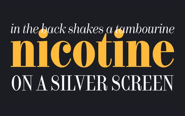 Bw Pose Nº 5 specimen from Branding with Type