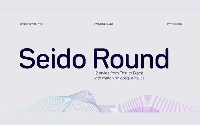 Bw Seido Round specimen from Branding with Type