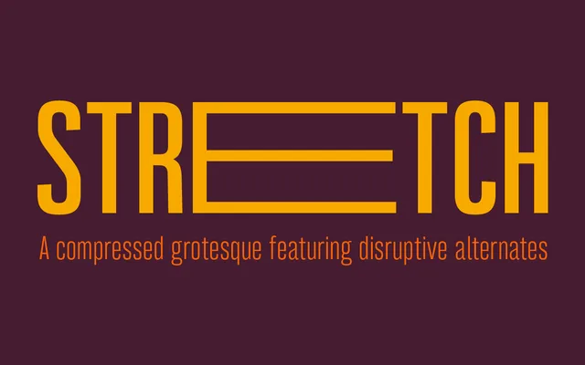 Bw Stretch specimen from Branding with Type