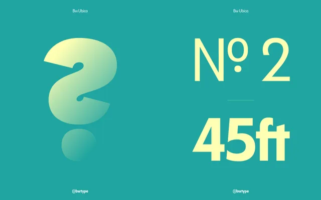 Bw Ubica specimen from Branding with Type