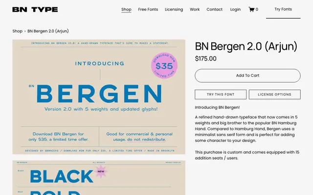 BN Bergen 2.0 (Arjun) specimen from Brandon Nickerson