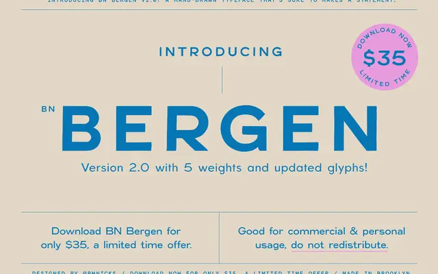 BN Bergen 2.0 specimen from Brandon Nickerson