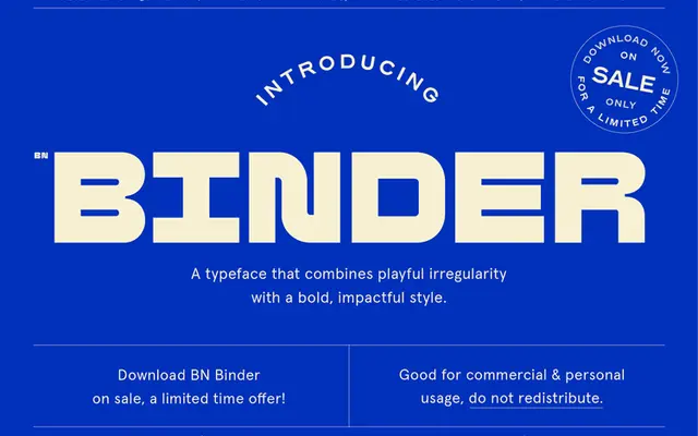 BN Binder specimen from Brandon Nickerson