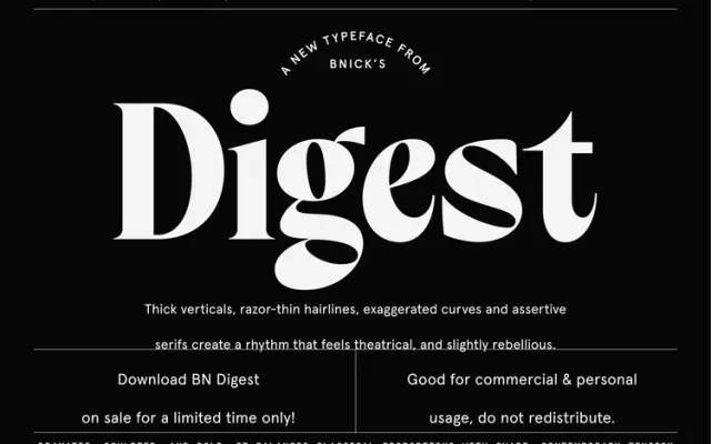 BN Digest specimen from Brandon Nickerson