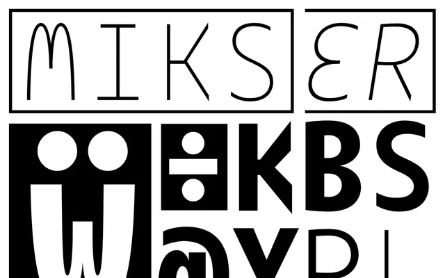 BC Mikser specimen from Briefcase Type Foundry