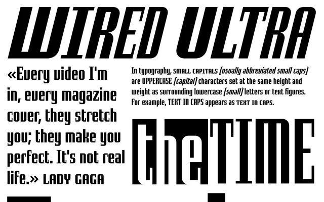 BC Reflex specimen from Briefcase Type Foundry