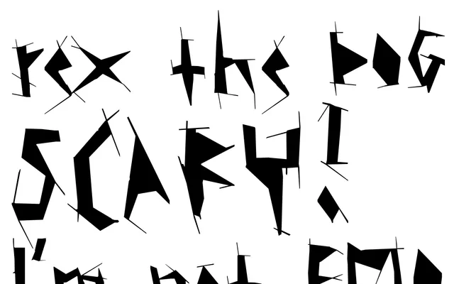BC Rezan specimen from Briefcase Type Foundry