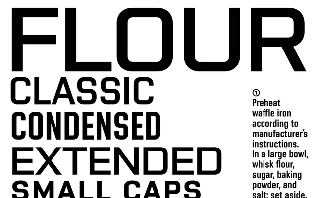 BC Vafle specimen from Briefcase Type Foundry