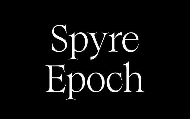 Spyre Epoch specimen from British Standard Type