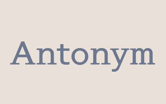 Antonym specimen from Brownfox