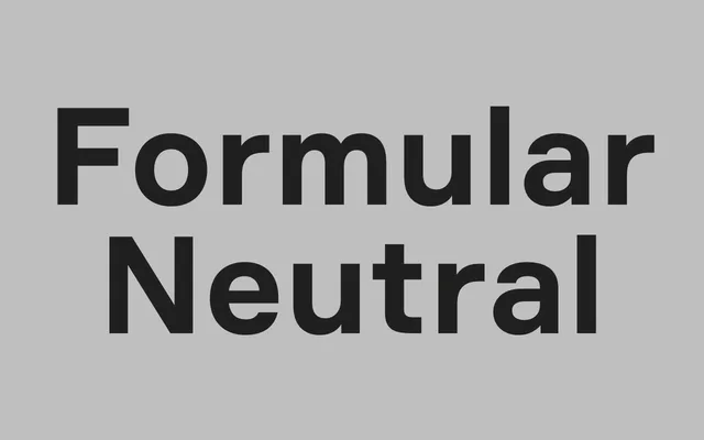 Formular Neutral specimen from Brownfox