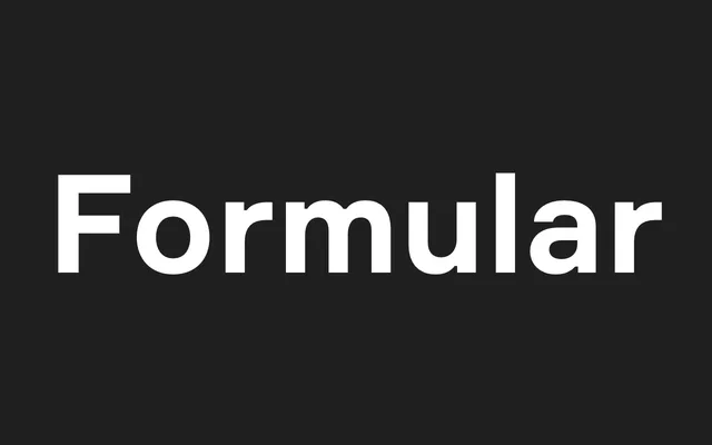 Formular specimen from Brownfox