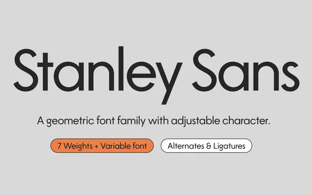 Stanley Sans specimen from BTYPE