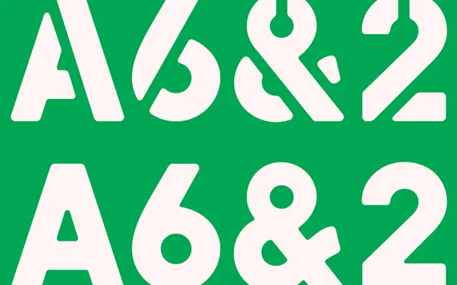 AType Stencil (2.0) specimen from Buy Fonts Save Lives