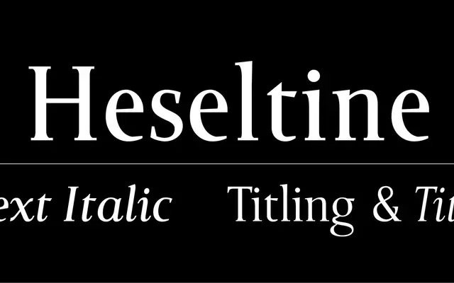 Heseltine specimen from Buy Fonts Save Lives