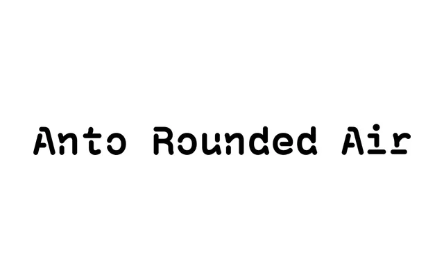 Anto Rounded Air specimen from b•v-h type