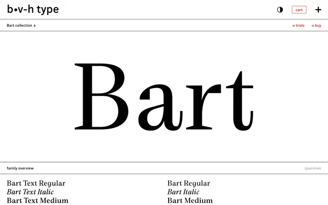 Bart specimen from b•v-h type