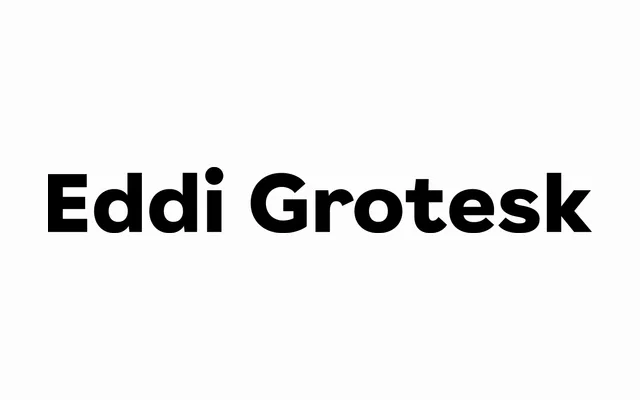 Eddi Grotesk specimen from b•v-h type