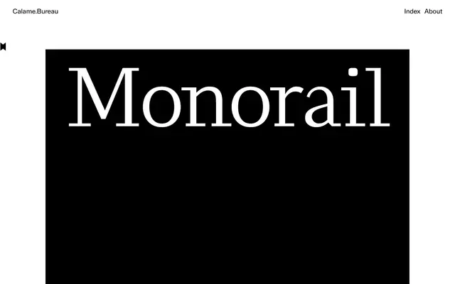 Monorail specimen from Calame.Bureau