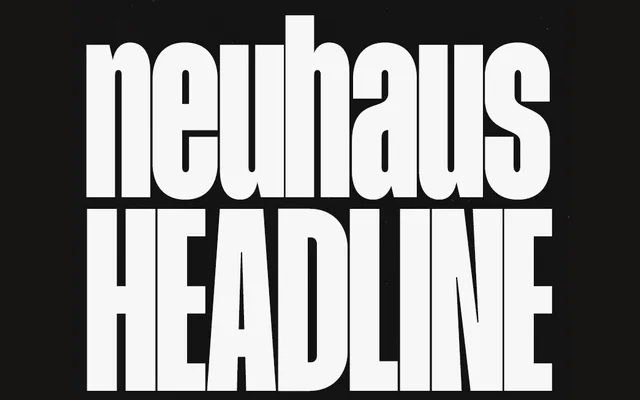 CC Neuhaus Headline specimen from CalculusType