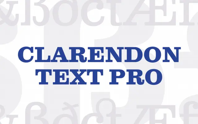 Clarendon Text Pro specimen from Canada Type