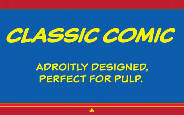 Classic Comic specimen from Canada Type