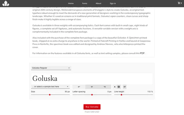 Goluska specimen from Canada Type