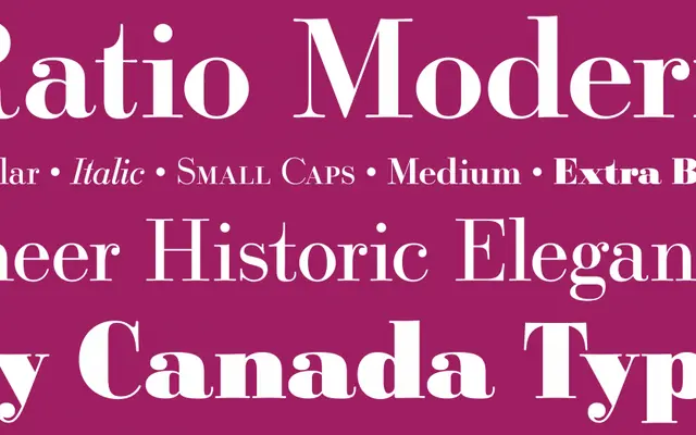Ratio Modern specimen from Canada Type