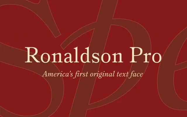 Ronaldson Pro specimen from Canada Type