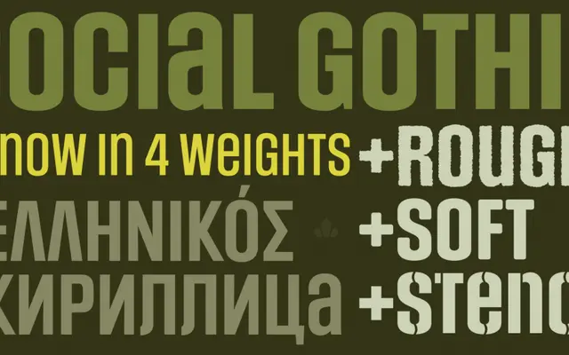 Social Gothic specimen from Canada Type