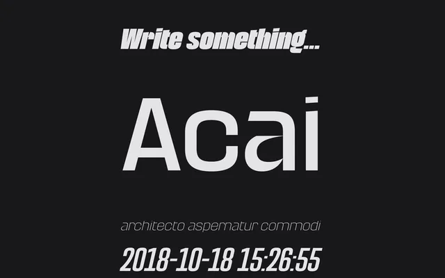 Acai specimen from Capitalics