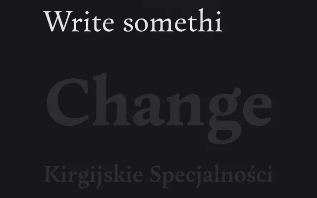 Change specimen from Capitalics