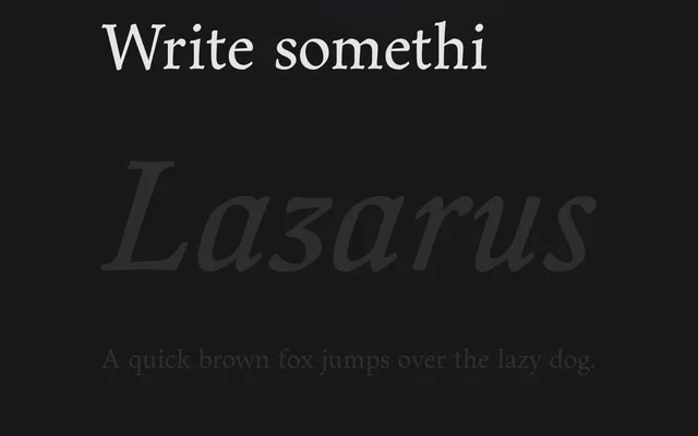 Lazarus specimen from Capitalics