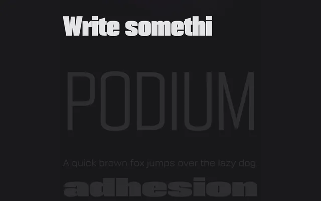 Podium Sharp specimen from Capitalics