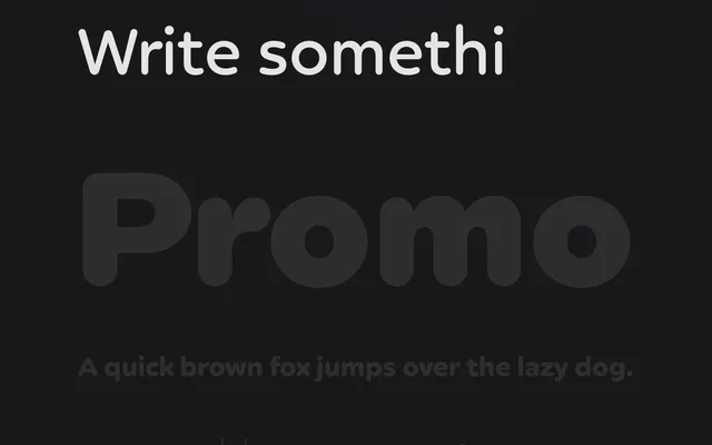 Promo specimen from Capitalics