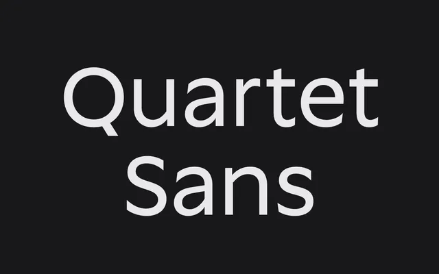 Quartet Sans specimen from Capitalics
