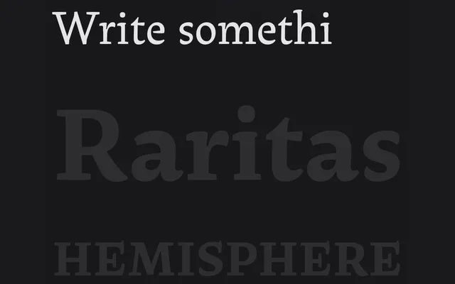 Raritas specimen from Capitalics