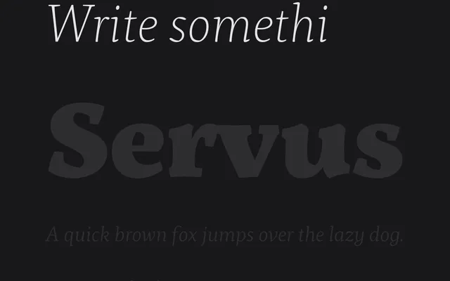 Servus specimen from Capitalics