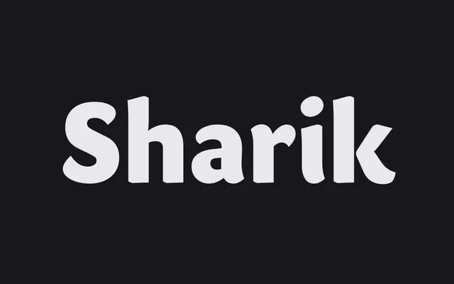 Sharik Sans specimen from Capitalics