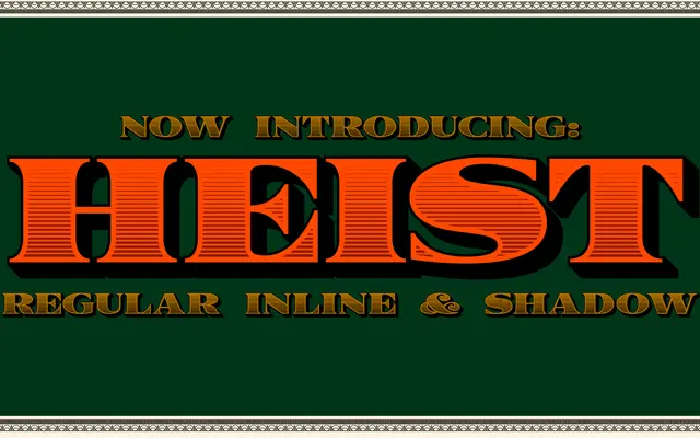 Heist specimen from Carmel Type Co.