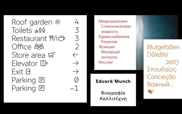 Atwic Pro specimen from Caron Twice Fonts