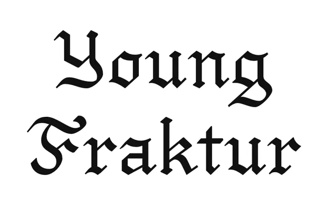 Young Fraktur specimen from Caron Twice Fonts