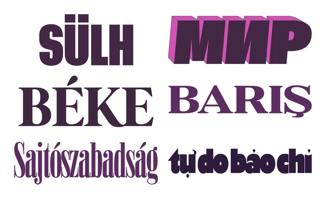 Fonts For Freedom specimen from Carrois Type Design