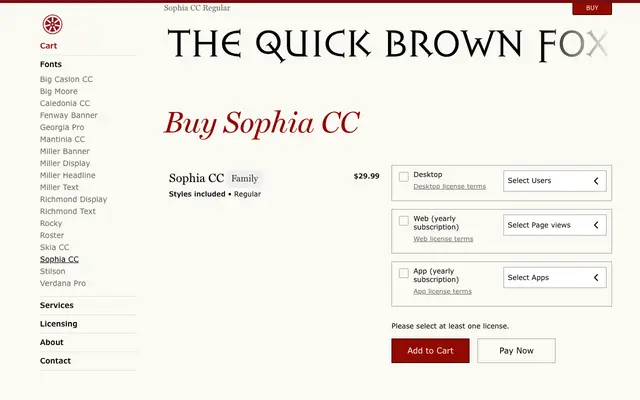 Sophia CC specimen from Carter & Cone