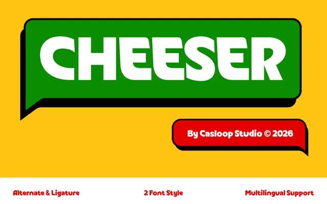 Cheeser specimen from Casloop Studio