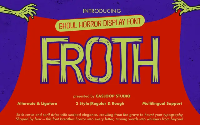 Froth specimen from Casloop Studio